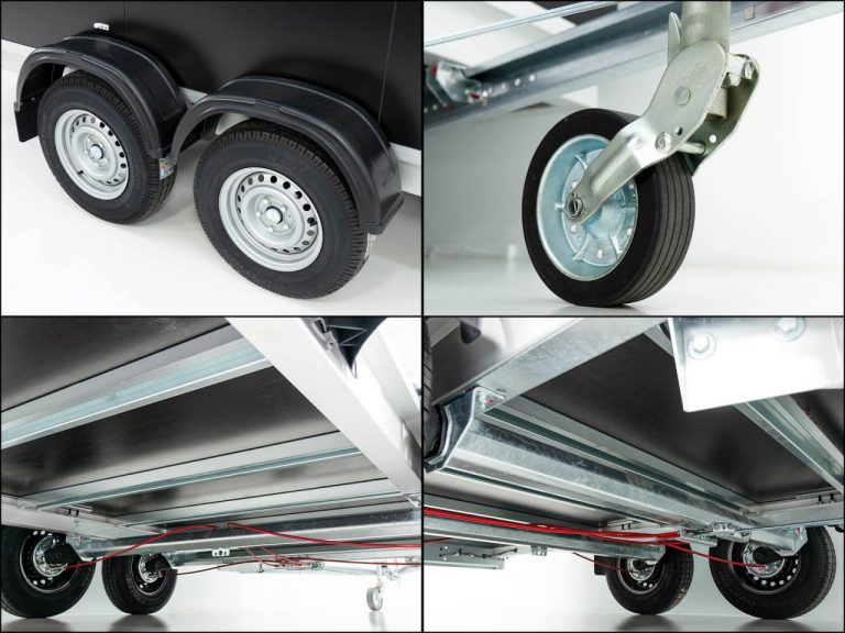 Vezeko Kofferanhänger 200x401cm Höhe:205cm 2,7t | Tür | schwarz – Bild 4