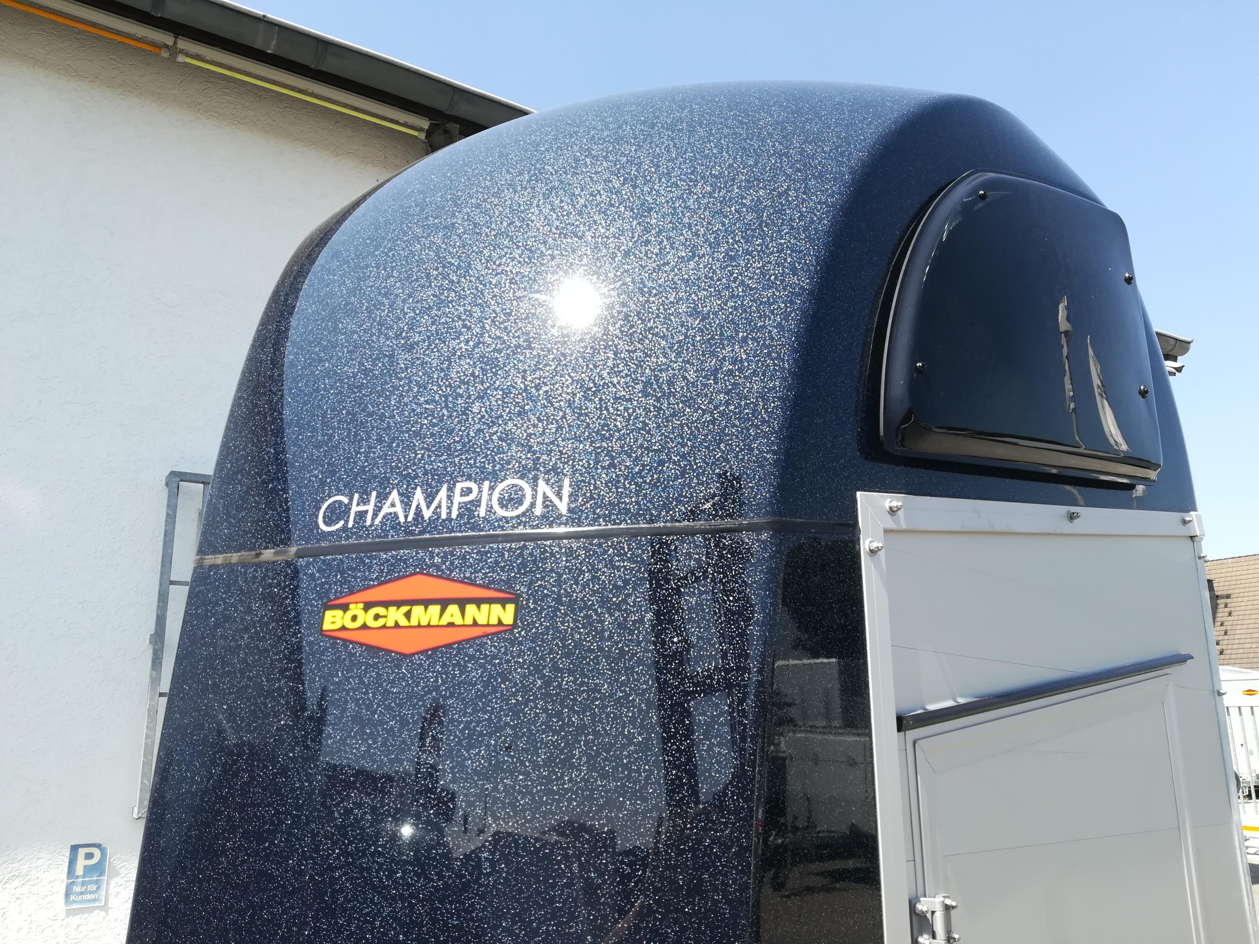 Pferdeanhänger Böckmann Champion R Sattelkammer blueline 2400kg CFF+ 100 km/h Modell 2025 – Bild 3